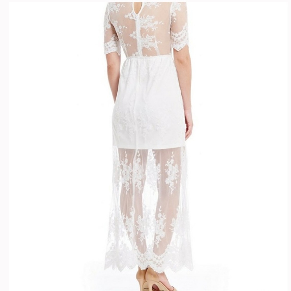 Gianni Bini white lace maxi dress - Picture 3 of 3